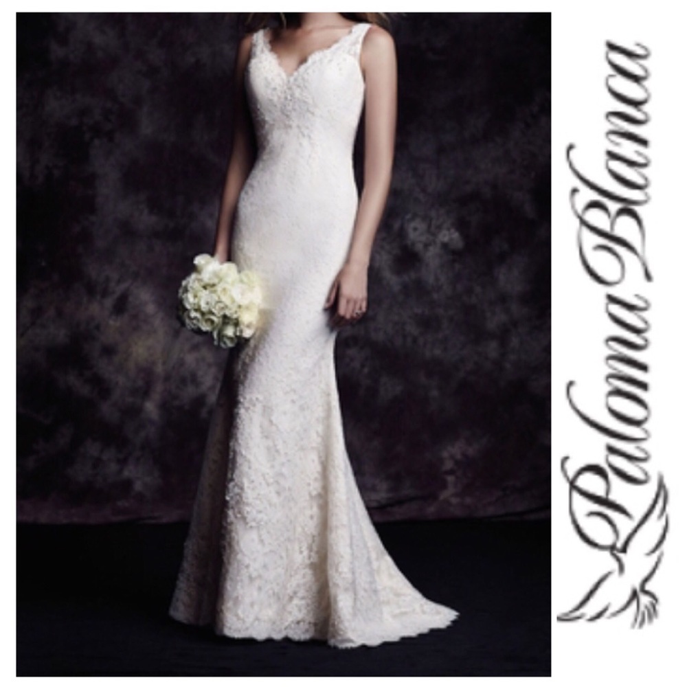 Paloma Blanca Rosalyn Lace Bridal Gown